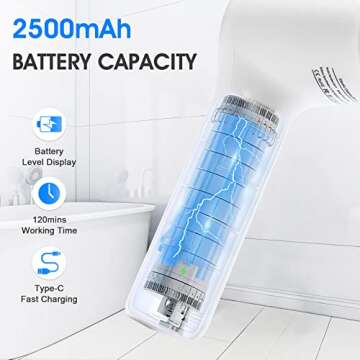 Electric Spin Scrubber, Power Cleaning Brush Shower Scrubber with Digital Display and 4 Replaceable Heads, 2 Adjustable Speeds, Electric Scrubber Brush for Cleaning Bathroom Tile Floor Bathtub Window