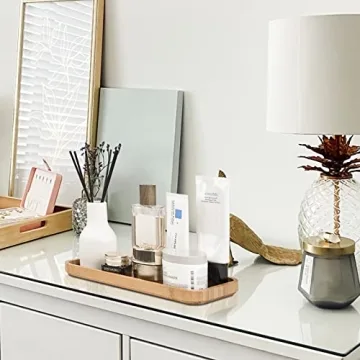 Sustainable Bamboo Vanity Tray Dish Drying Mat Home Decor