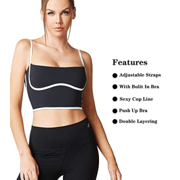 Premium Padded Sports Bra with Adjustable Straps and Support