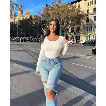 OQQ Women's 2 Piece Long Sleeve Tops for Every Occasion