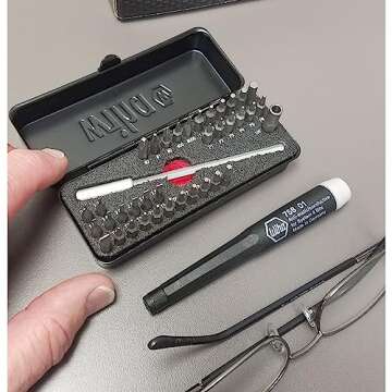 Wiha 75980 39 Piece ESD Safe Go Box Micro Bits Set