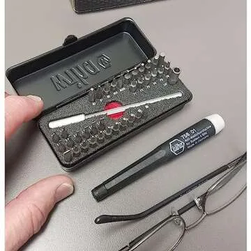 Wiha 75980 39 Piece ESD Safe Go Box Micro Bits Set