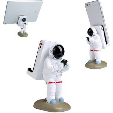Cute Astronaut Phone Stand for Desk or Travel