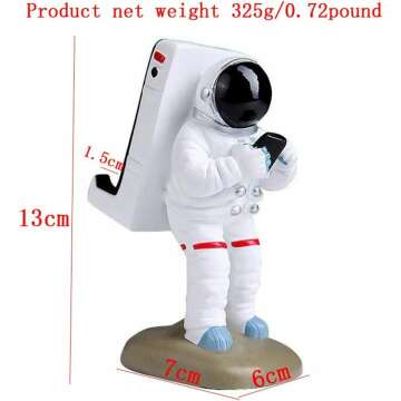 Cute Astronaut Phone Stand for Desk or Travel
