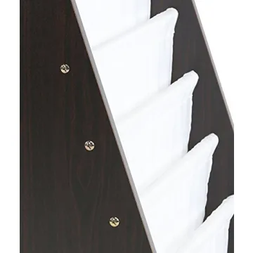 Humble Crew 4-Tier Kids Book Rack Espresso White Storage