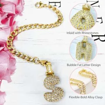 LUHOHI Bubble Letter Cup Charms for Tumblers and Bags