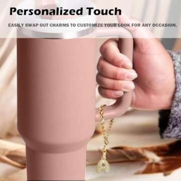 LUHOHI Bubble Letter Cup Charms for Tumblers and Bags