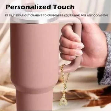 LUHOHI Bubble Letter Cup Charms for Tumblers and Bags