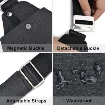 Kaimeng Crossbody Bag Lightweight and Secure for Travel