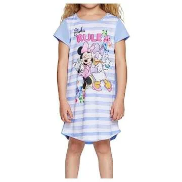 Disney Girls' Minnie Mouse 3-Pack Nightgown, GIRLS RULE 2, 6