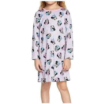 Disney Girls' Minnie Mouse 3-Pack Nightgown, GIRLS RULE 2, 6