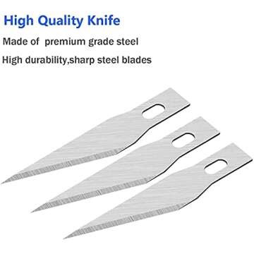 DIYSELF Hobby Knife Set with Blades and Ruler for Crafting