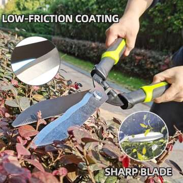 YRTSH Hedge Clippers Shears Hedge Shears for Trimming Borders, Garden Tools Hedge Clippers, Bush Cut...
