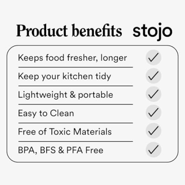 STOJO Collapsible Lunch Container - Reusable & Eco-Friendly