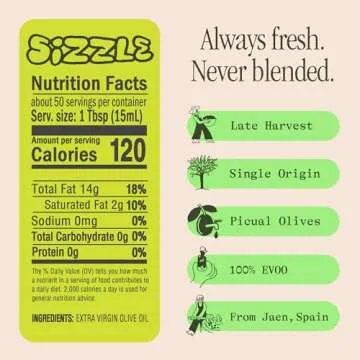 Graza Sizzle Extra Virgin Olive Oil - Versatile Cooking Oil