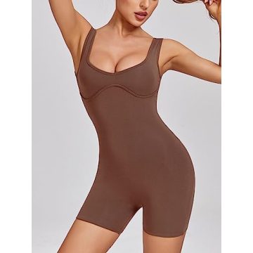 Abonlen Sweetheart Neckline Romper for Stylish Comfort