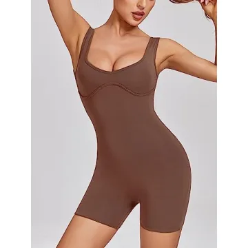 Abonlen Sweetheart Neckline Romper for Stylish Comfort