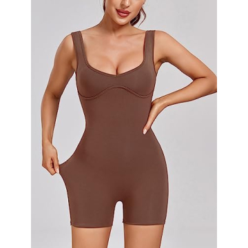 Abonlen Sweetheart Neckline Romper for Stylish Comfort