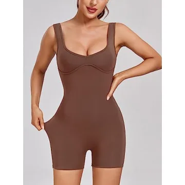 Abonlen Sweetheart Neckline Romper for Stylish Comfort