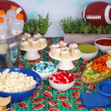 Football Sprinkles - 10 oz - Red White and Blue Star Sprinkles - Star Confetti Sprinkles for Cupcakes - Patriotic Sprinkles for Baking - Bulk Sprinkles