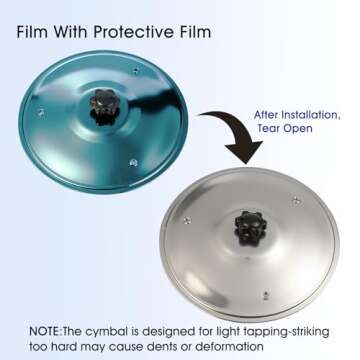 Mini Drumming Cymbal for Car Air Vent Fun