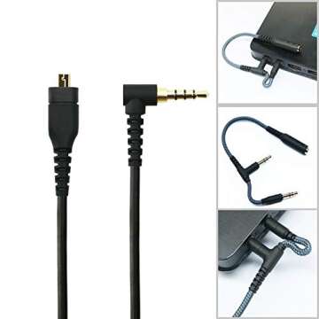 NewFantasia Replacement Audio Cable Compatible with SteelSeries Arctis 3, Arctis Prime, Arctis 5, Ar...
