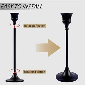 Elegant Black Candlestick Holders for Any Occasion