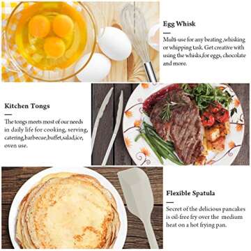 26 Pcs Silicone Kitchen Utensils Set Non-Stick Heat Resistant