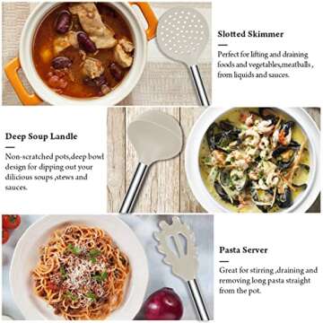 26 Pcs Silicone Kitchen Utensils Set Non-Stick Heat Resistant