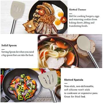 26 Pcs Silicone Kitchen Utensils Set Non-Stick Heat Resistant