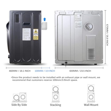 CTT Portable Dryer 3.5 cu.ft: Compact 1500W Solution