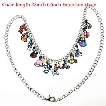 DreamWater Anime Cartoon Charm Necklace Gifts for Woman (3)