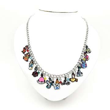 DreamWater Anime Cartoon Charm Necklace Gifts for Woman (3)