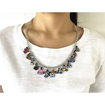 DreamWater Anime Cartoon Charm Necklace Gifts for Woman (3)