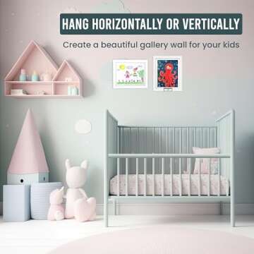 Personalized Kids Art Frames - Set of 2 - Changeable