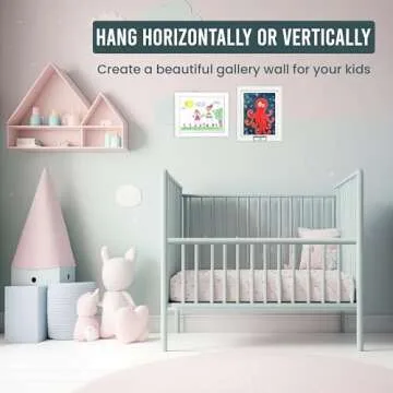 Personalized Kids Art Frames - Set of 2 - Changeable