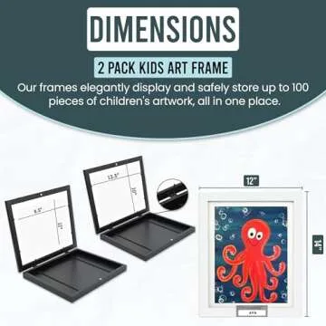 Personalized Kids Art Frames - Set of 2 - Changeable