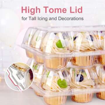 Oridom Cupcake Carrier - 12 Pack Stackable Container