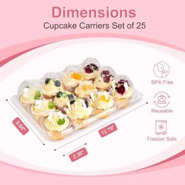 Oridom Cupcake Carrier - 12 Pack Stackable Container