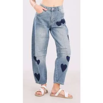 Stylish CHARTOU Y2K Barrel Jeans for Women