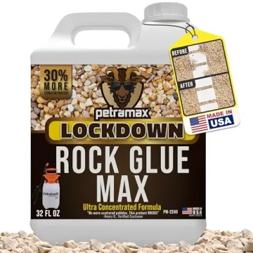 PetraMax Rock Glue for Landscaping, Rock Glue for Pea Gravel & Pea Gravel Glue, Landscape Rock Glue ...