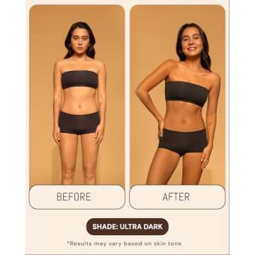 Ultra Dark Tanning Mousse 7oz - Sunless Self-Tanner for a Natural, Streak-Free Glow, Lightweight & Fast Absorbing, Non-Sticky, For All Skin Types, Vegan & Cruelty-Free