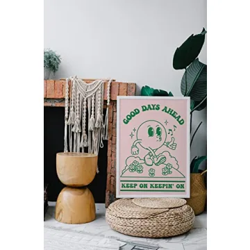 60s Retro Positive Quote Art Print 12x16 Vintage Poster