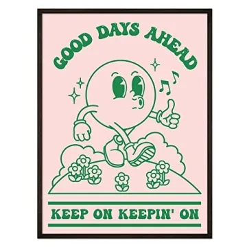 60s Retro Positive Quote Art Print 12x16 Vintage Poster