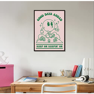 60s Retro Positive Quote Art Print 12x16 Vintage Poster