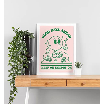 60s Retro Positive Quote Art Print 12x16 Vintage Poster