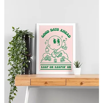 60s Retro Positive Quote Art Print 12x16 Vintage Poster