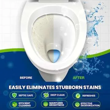 True Fresh Toilet bowl cleaner tablets 24 Pack, 1 year supply of cleaning and Deodorizing your toilet