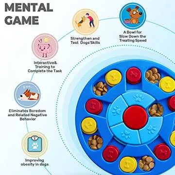 Yoboeew Dog Puzzle Toys Interactive Toy for Puppy IQ Stimulation &Treat Training Games Treat Dispenser for Smart Dogs, Puppy &Cats Fun Feeding (Level 1-3)…