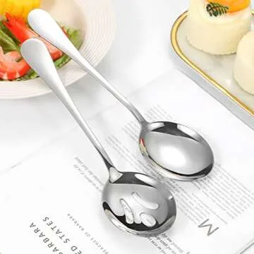 Elegant 8 Piece Stainless Steel Serving Set for All Occasions